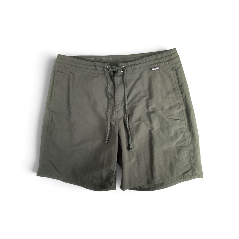 Patagonia Wavefarer Boardshorts Mens 32 Grey Recycled Nylon Swim Trunks 86775